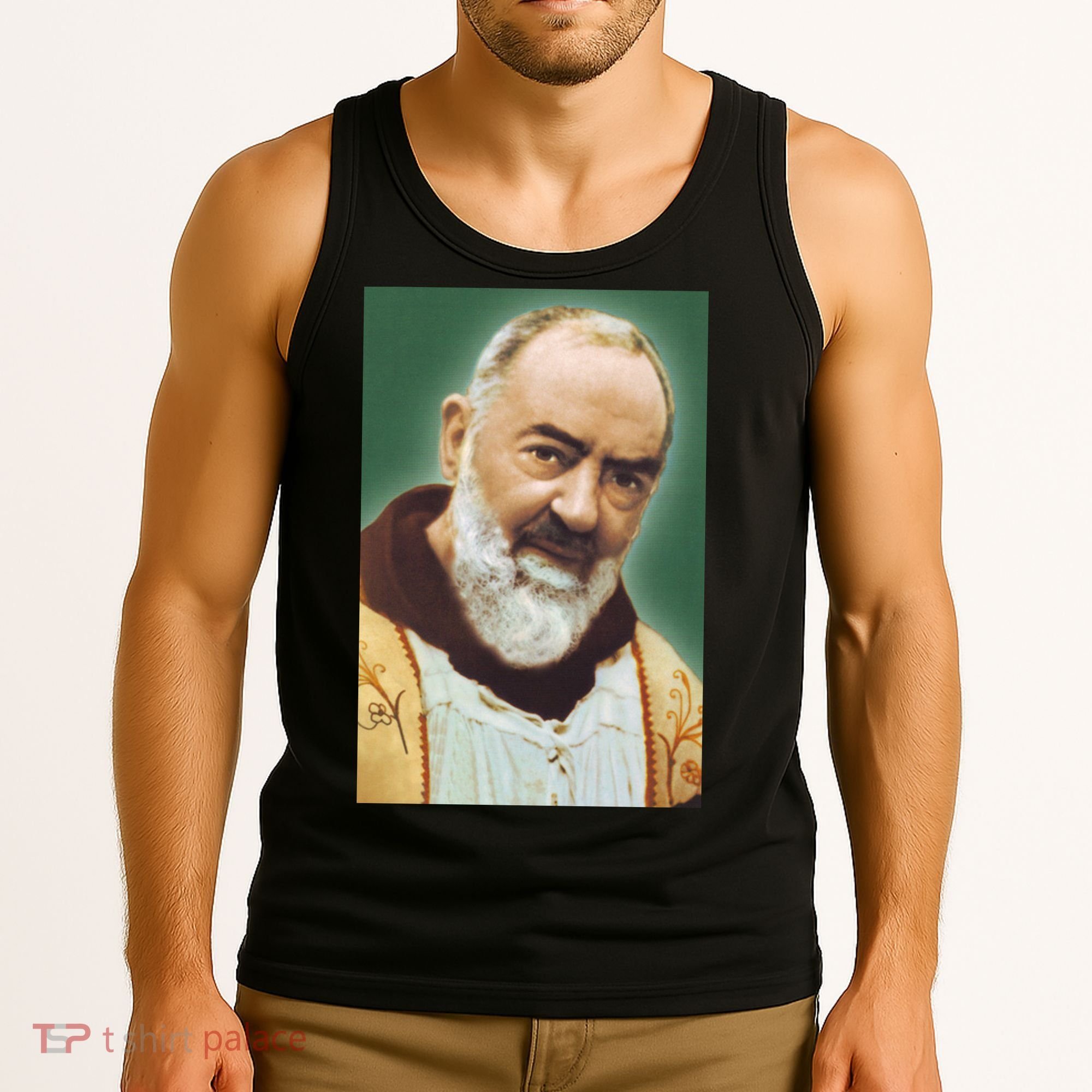 Saint Padre Pio Art Tank Top