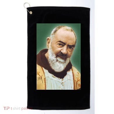 Saint Padre Pio Art Golf Towel