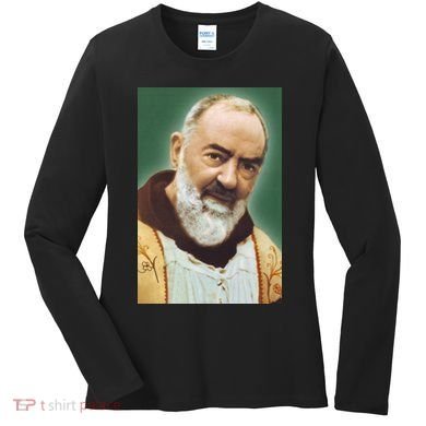 Saint Padre Pio Art Women's Long Sleeve Shirt
