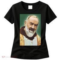 Saint Padre Pio Art Women's T-Shirt thumb 0