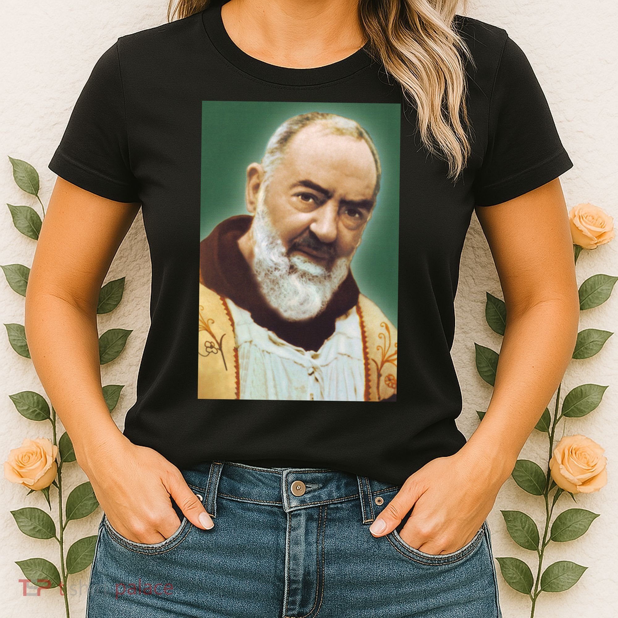 Saint Padre Pio Art Women's T-Shirt