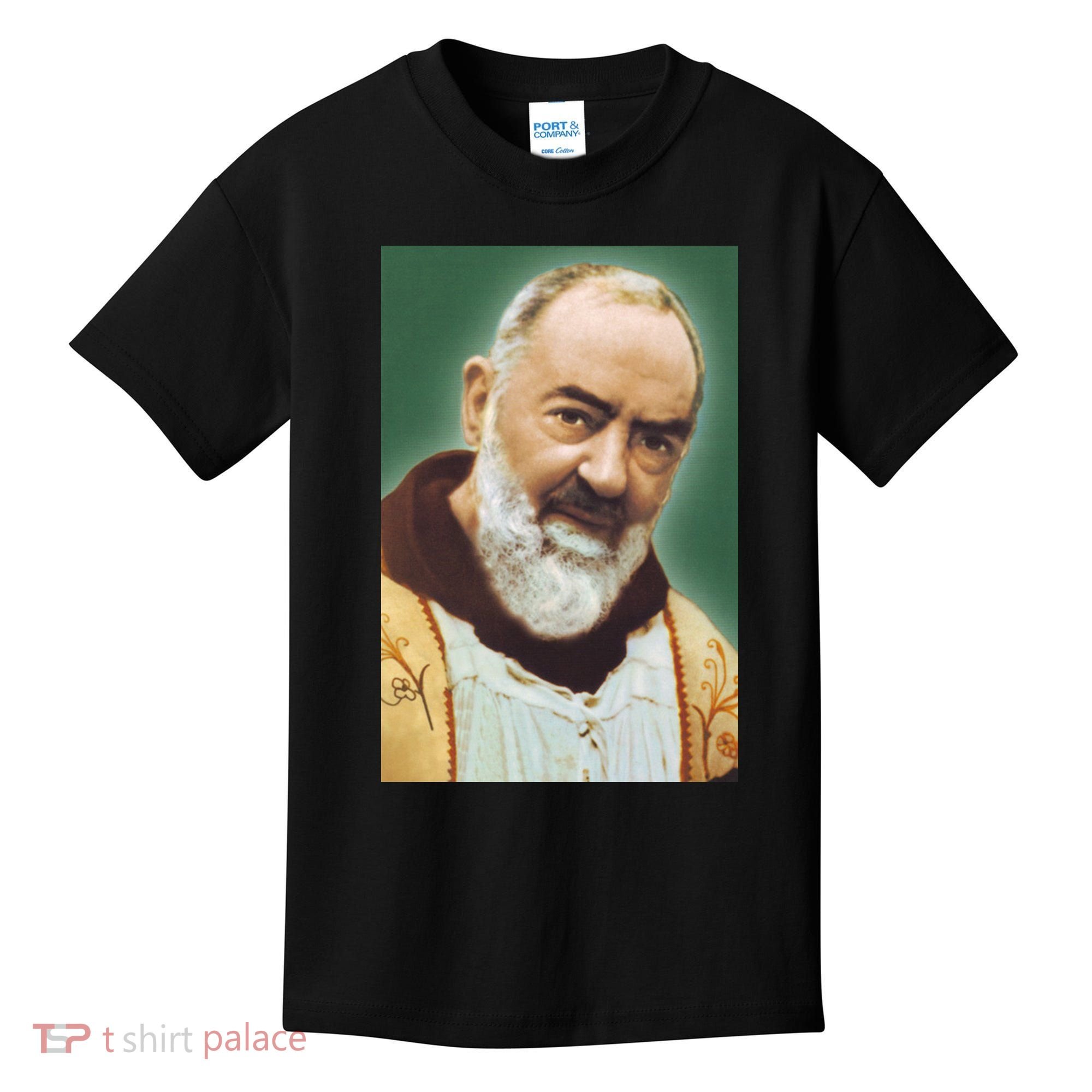 Saint Padre Pio Art Kids T-Shirt