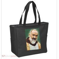 Saint Padre Pio Art Tote Bag thumb 2