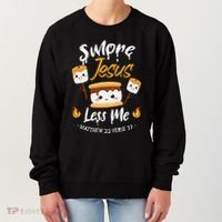SMore And Jesus Less Me Christian Camping Women's Sweatshirt thumb 0