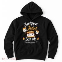 SMore And Jesus Less Me Christian Camping Hoodie thumb 0