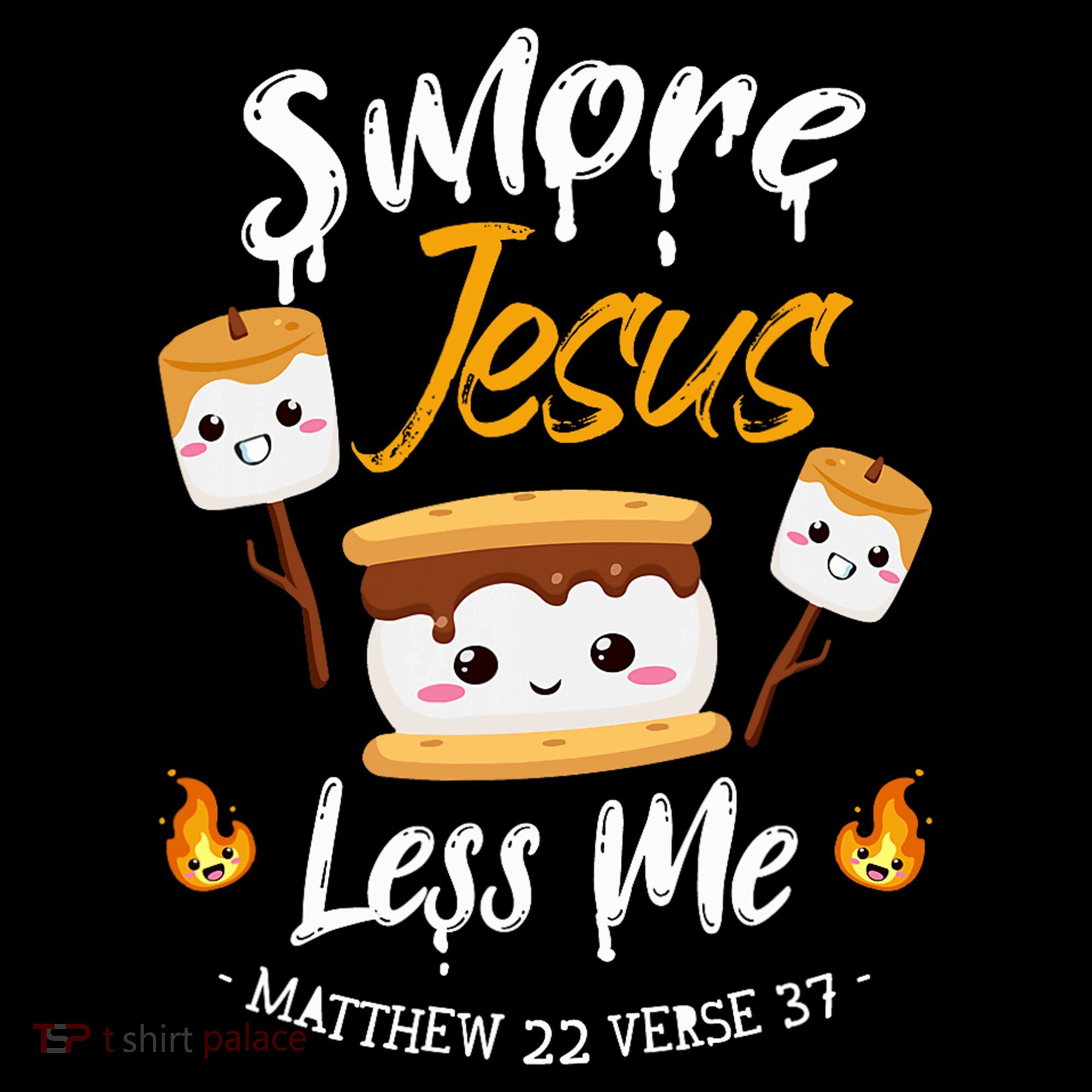 SMore And Jesus Less Me Christian Camping Mousepad