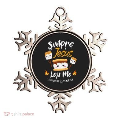 SMore And Jesus Less Me Christian Camping Ornament