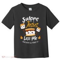 SMore And Jesus Less Me Christian Camping Toddler T-Shirt thumb 0