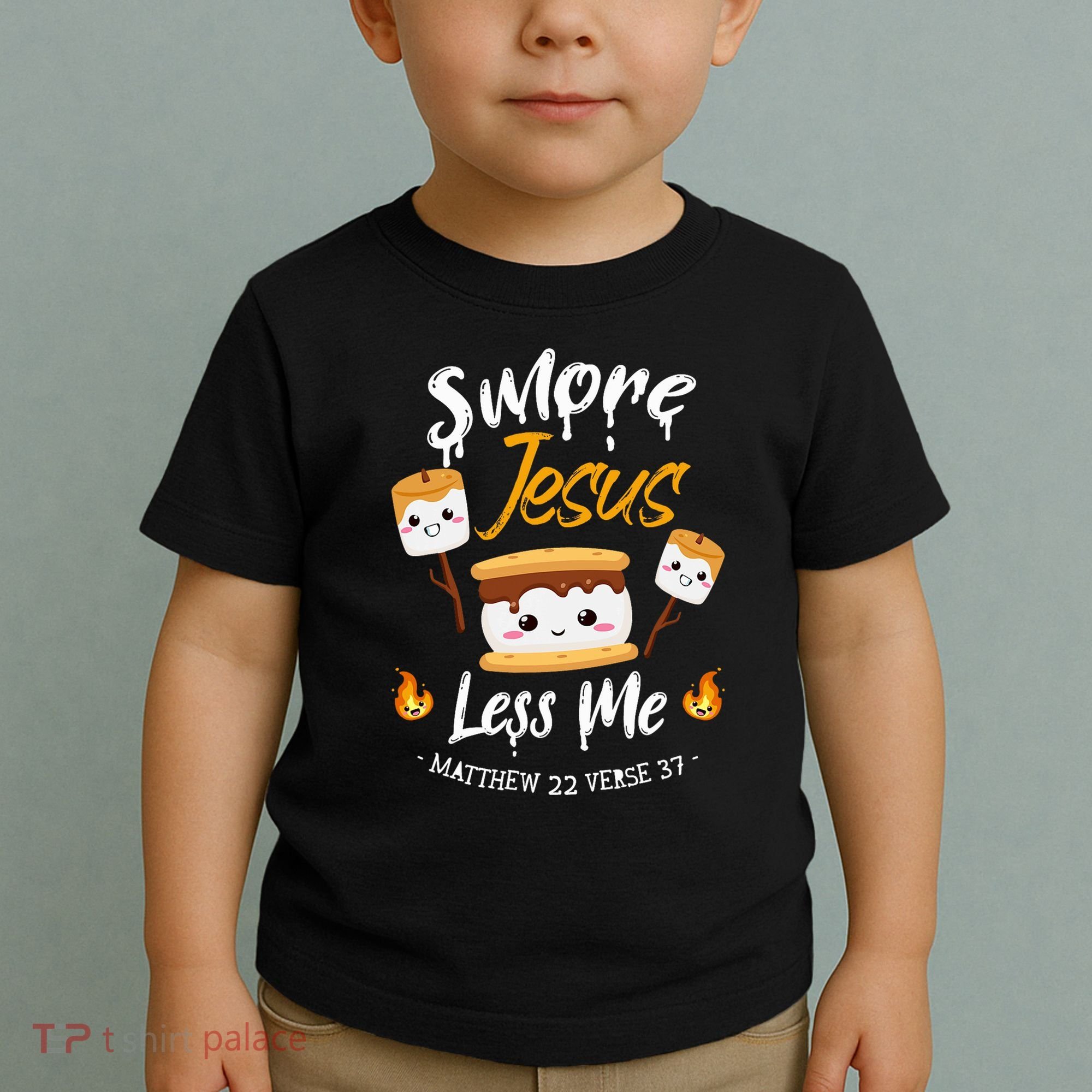SMore And Jesus Less Me Christian Camping Toddler T-Shirt