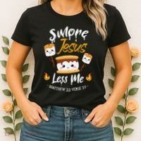SMore And Jesus Less Me Christian Camping Women's T-Shirt thumb 2