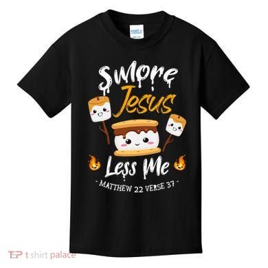 SMore And Jesus Less Me Christian Camping Kids T-Shirt