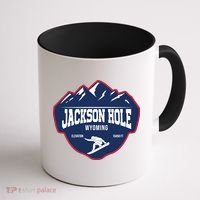 Ski At Jackson Hole Wyoming Coffee Mug thumb 1