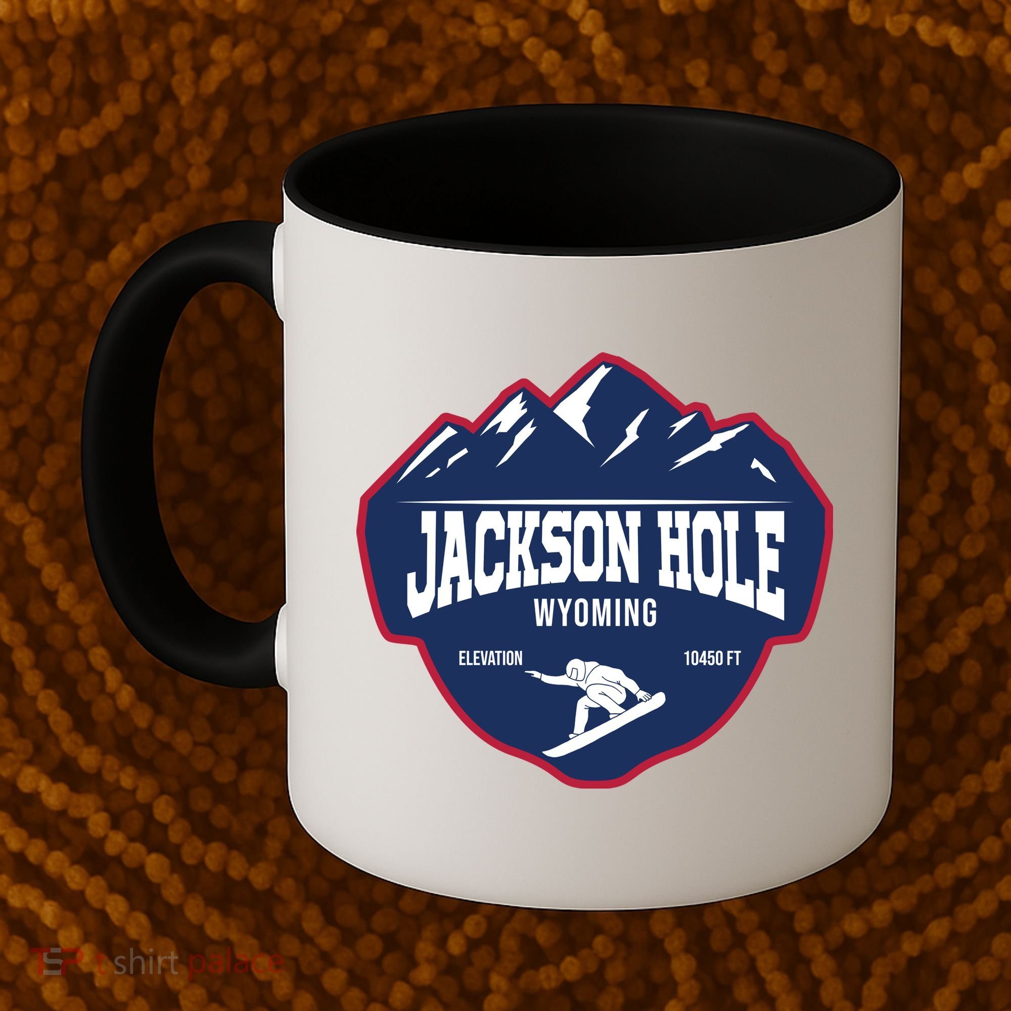 Ski At Jackson Hole Wyoming Coffee Mug