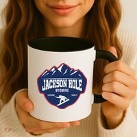 Ski At Jackson Hole Wyoming Coffee Mug thumb 3