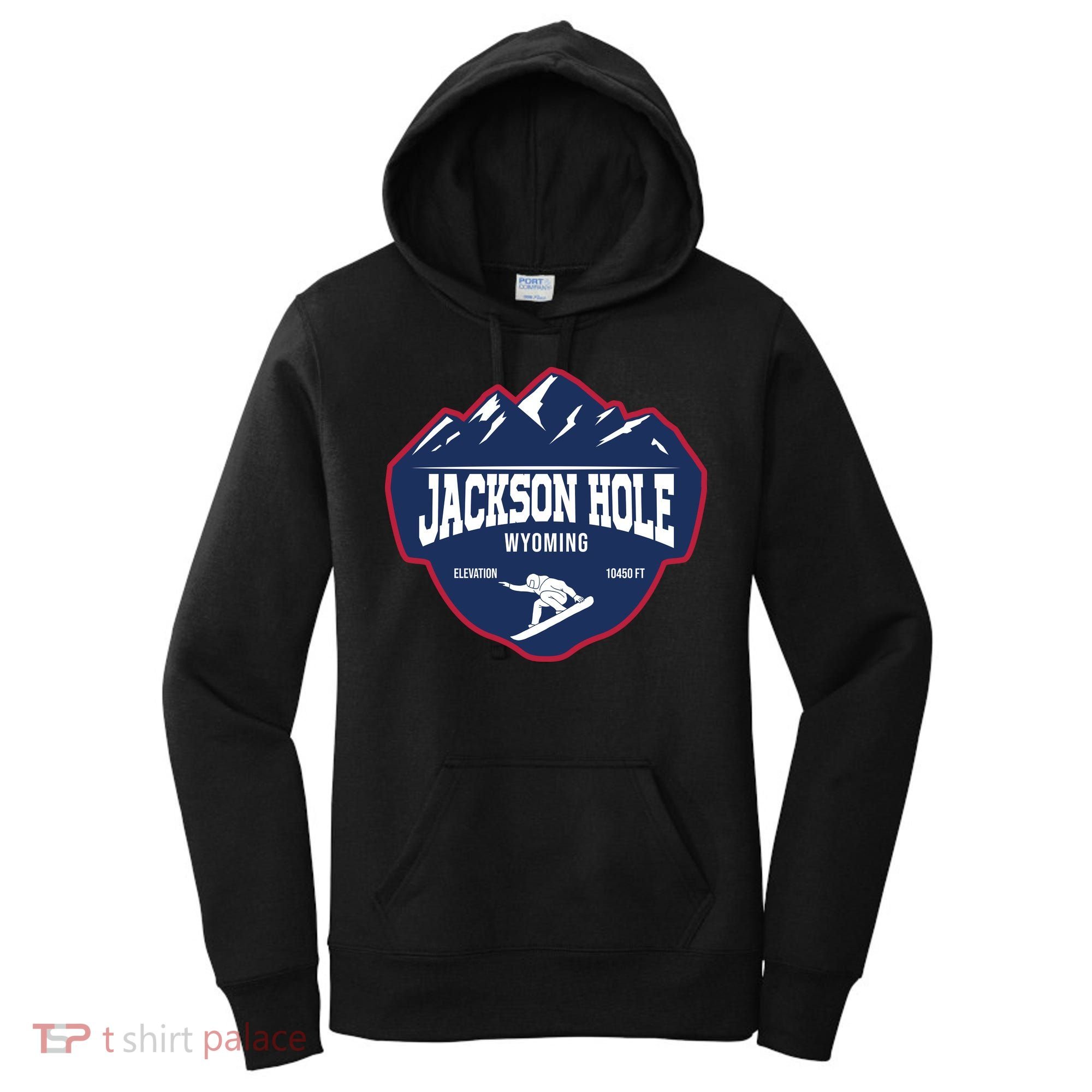 Ski At Jackson Hole Wyoming Women's Hoodie