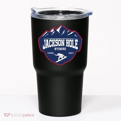 Ski At Jackson Hole Wyoming Tumbler
