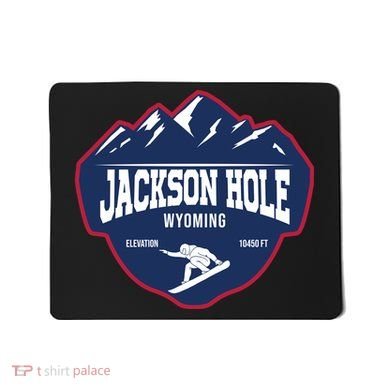 Ski At Jackson Hole Wyoming Mousepad