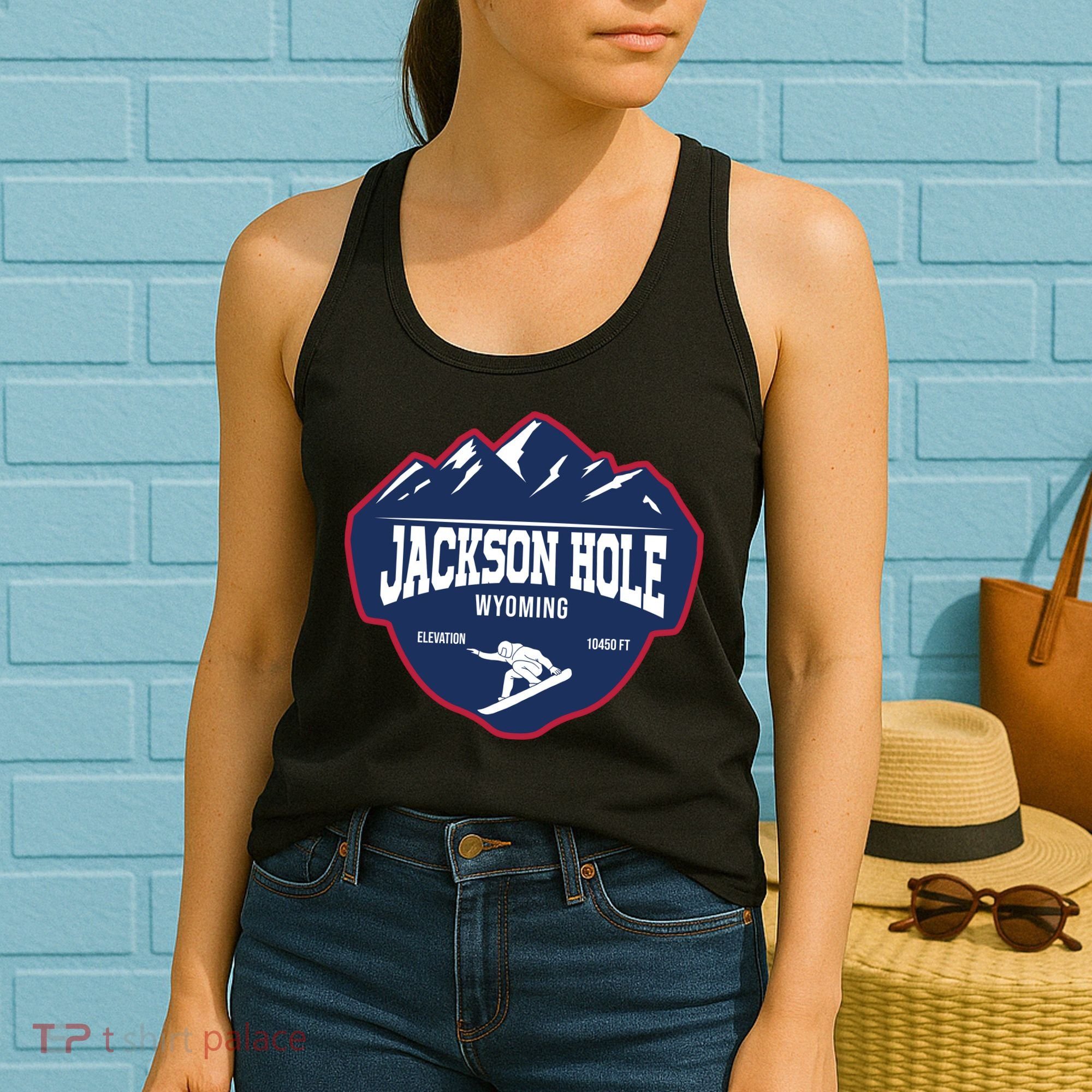 Ski At Jackson Hole Wyoming Women's Tank Top