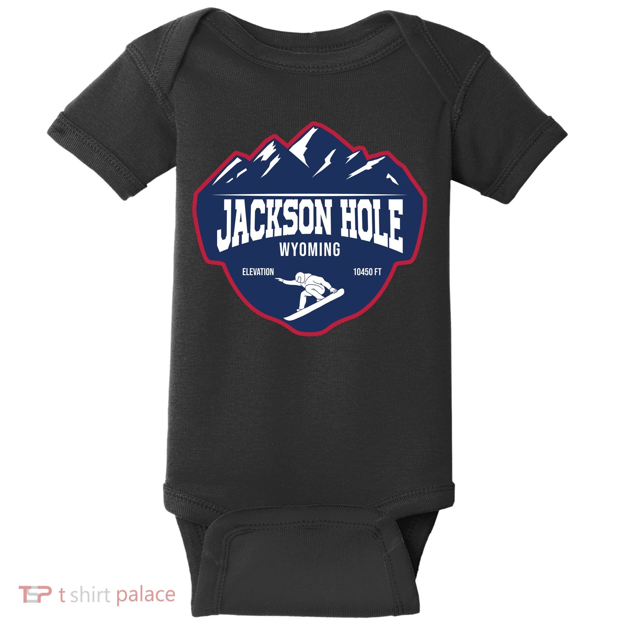 Ski At Jackson Hole Wyoming Baby Bodysuit