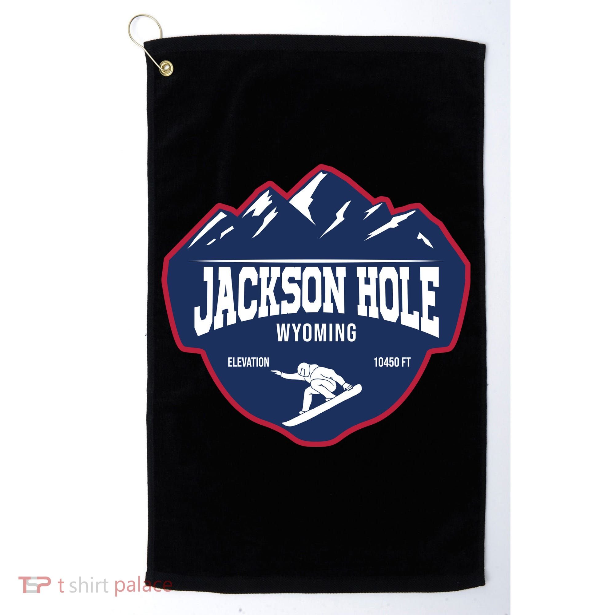 Ski At Jackson Hole Wyoming Golf Towel