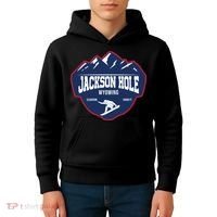 Ski At Jackson Hole Wyoming Kids Hoodie thumb 4
