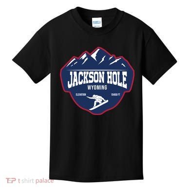 Ski At Jackson Hole Wyoming Kids T-Shirt