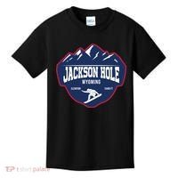 Ski At Jackson Hole Wyoming Kids T-Shirt thumb 0