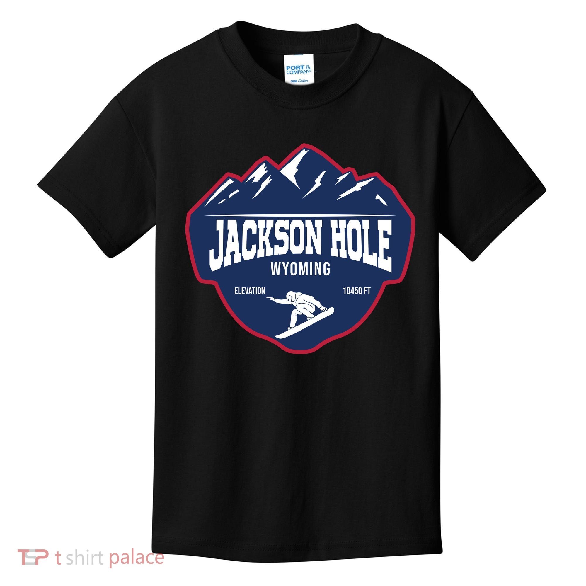 Ski At Jackson Hole Wyoming Kids T-Shirt