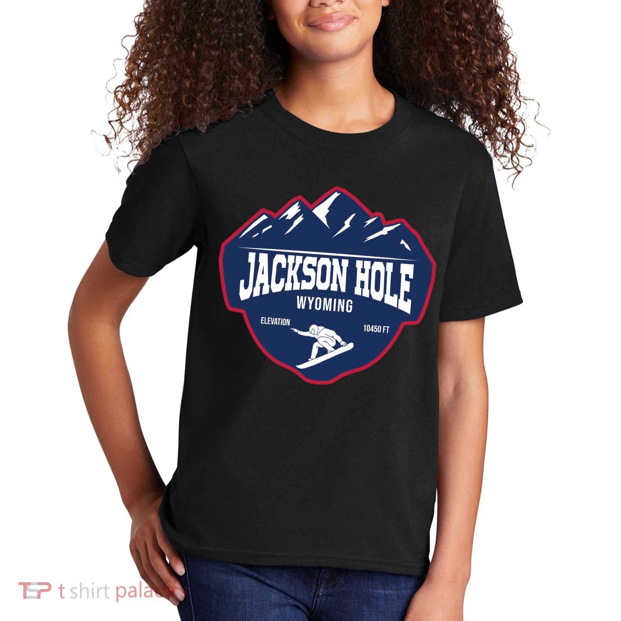 Ski At Jackson Hole Wyoming Kids T-Shirt