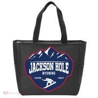 Ski At Jackson Hole Wyoming Tote Bag thumb 0
