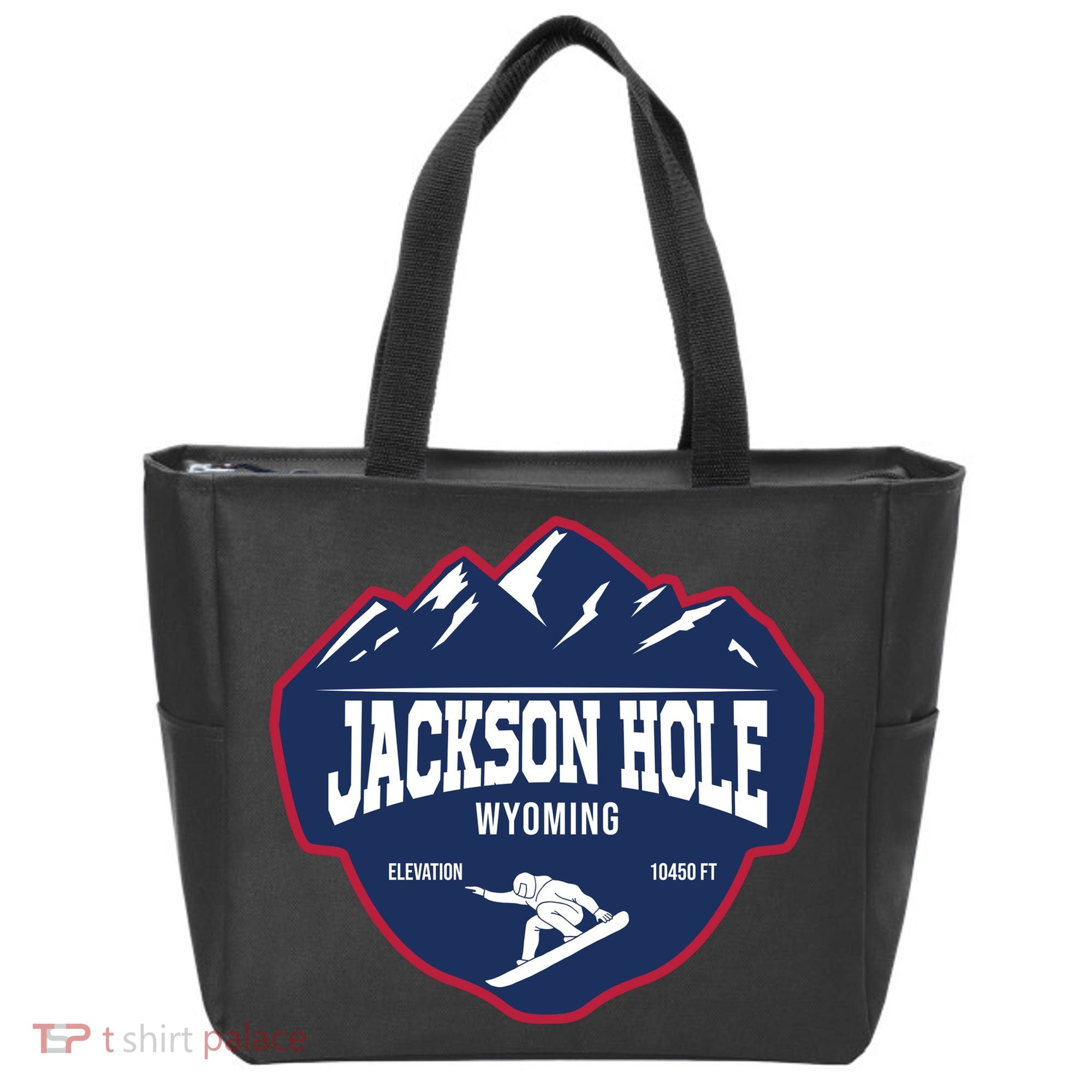 Ski At Jackson Hole Wyoming Tote Bag