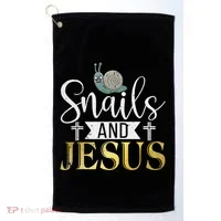 Snails And Jesus Snail Golf Towel thumb 0