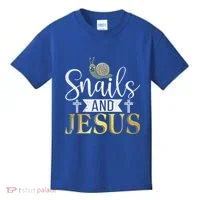 Snails And Jesus Snail Kids T-Shirt thumb 0