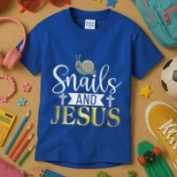 Snails And Jesus Snail Kids T-Shirt thumb 3