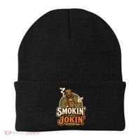 Smokin' And Jokin' Cool Cigar Humor Smokers Beanie thumb 0