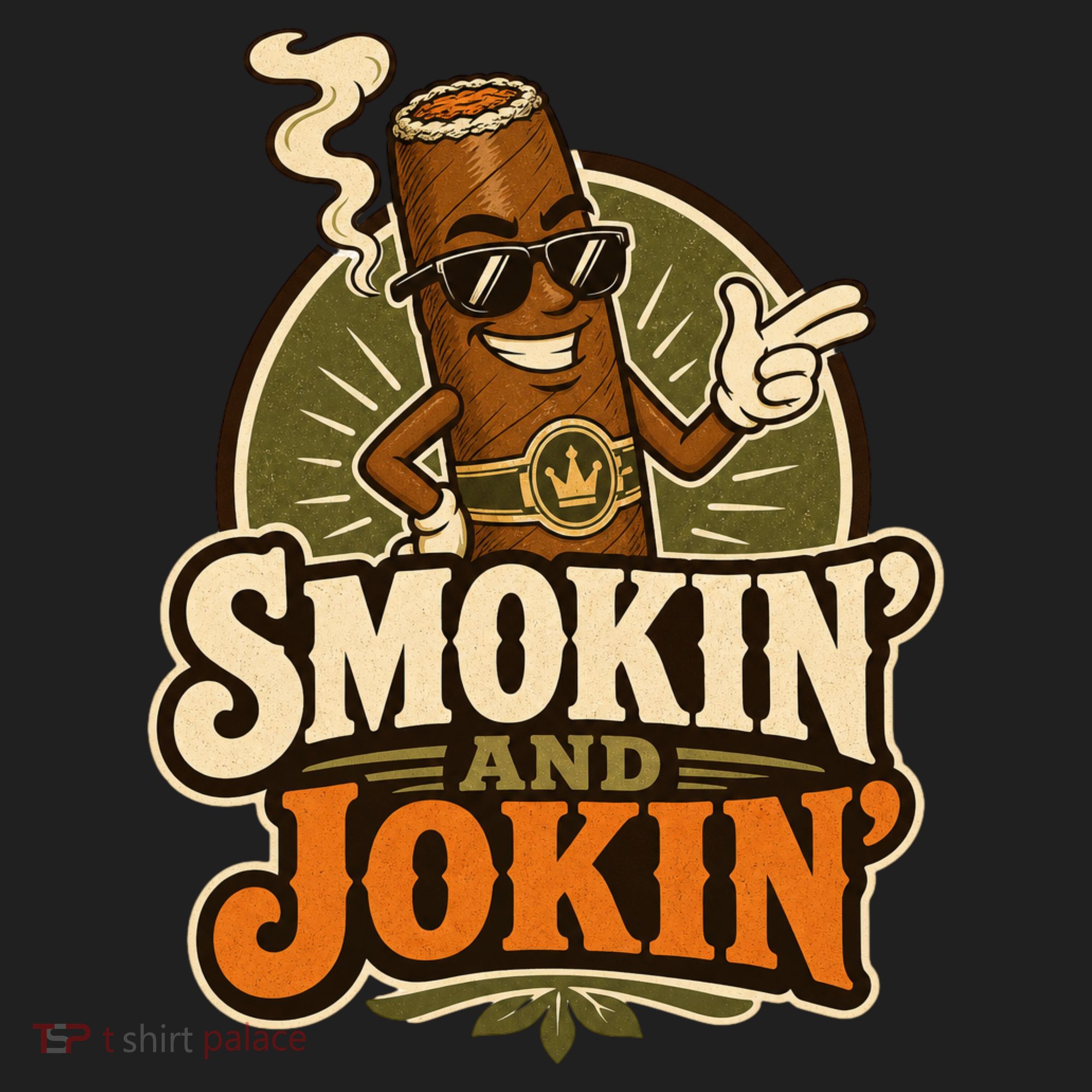 Smokin' And Jokin' Cool Cigar Humor Smokers Hat
