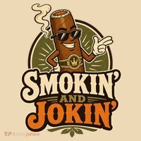 Smokin' And Jokin' Cool Cigar Humor Smokers Tote Bag thumb 4