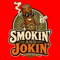 Smokin' And Jokin' Cool Cigar Humor Smokers Santa Hat thumb 1