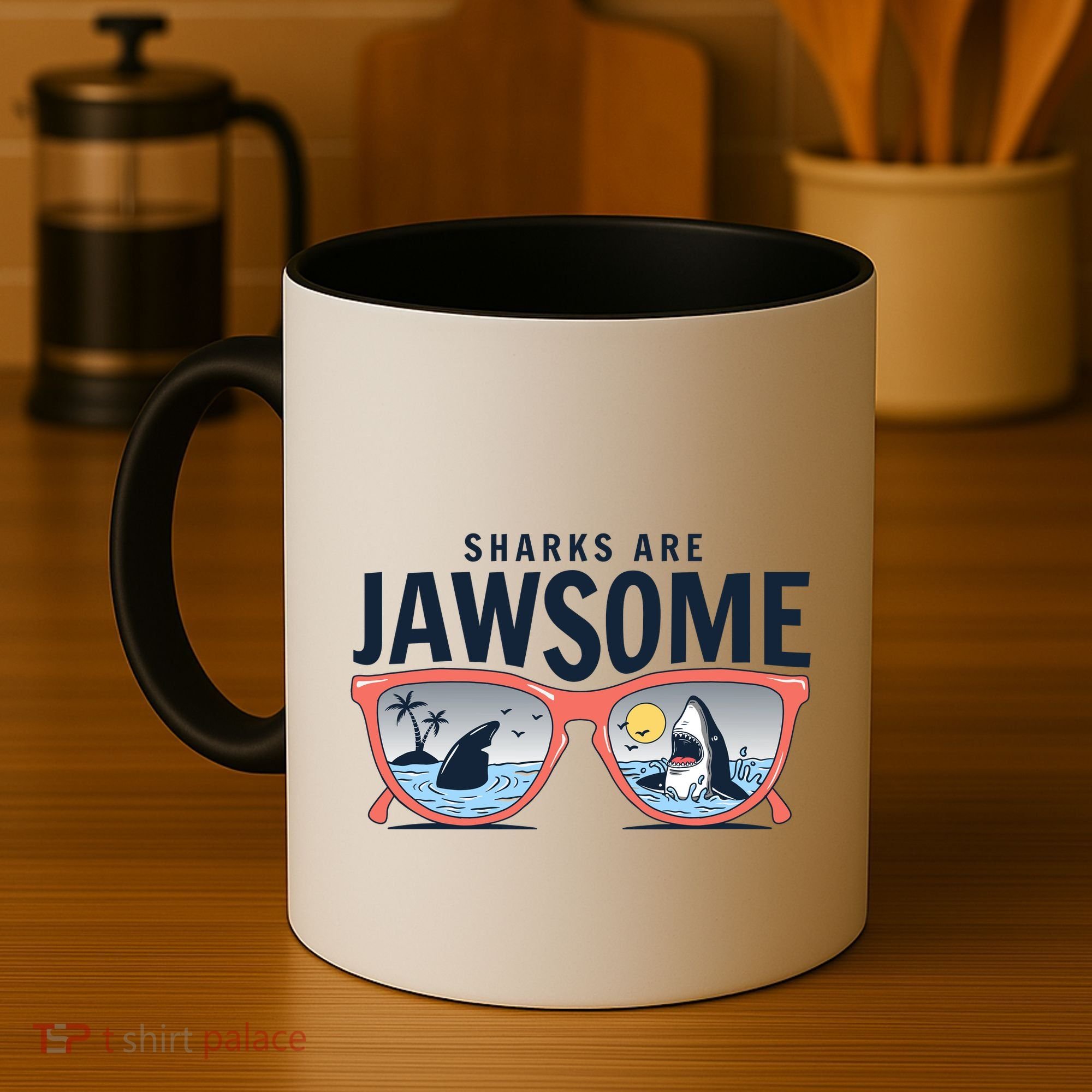 Sharks Are Jawsome Sunglasses Beach Ocean Week Coffee Mug