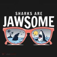 Sharks Are Jawsome Sunglasses Beach Ocean Week Women's Hoodie thumb 2