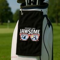 Sharks Are Jawsome Sunglasses Beach Ocean Week Golf Towel thumb 2