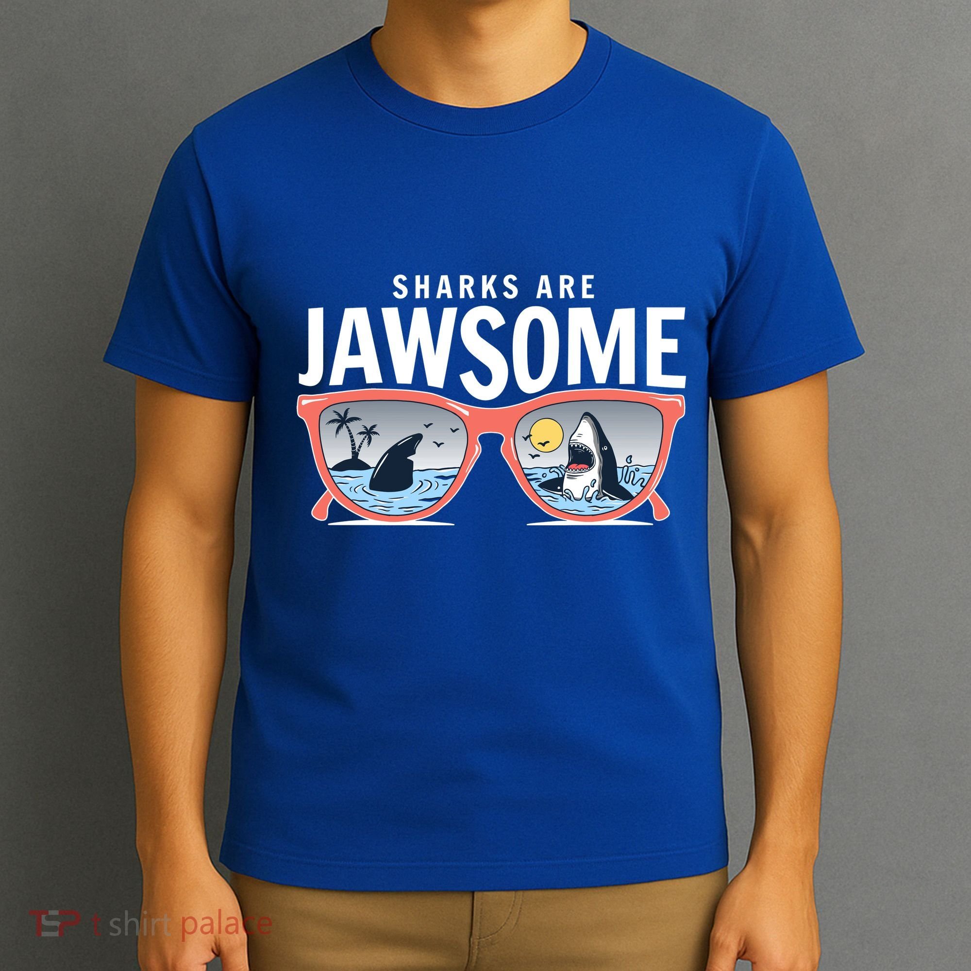 Sharks Are Jawsome Sunglasses Beach Ocean Week T-Shirt