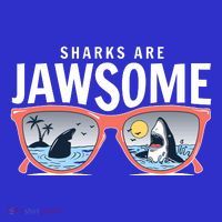 Sharks Are Jawsome Sunglasses Beach Ocean Week Baby Bodysuit thumb 2