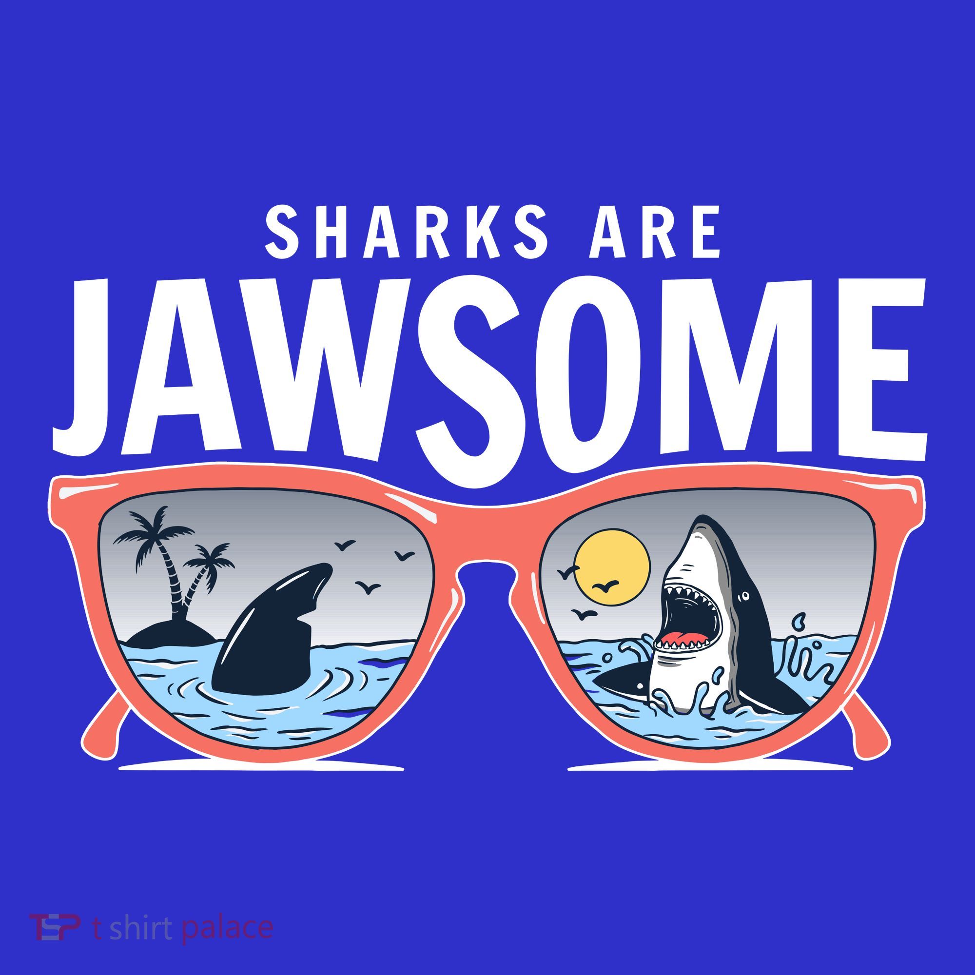 Sharks Are Jawsome Sunglasses Beach Ocean Week Baby Bodysuit