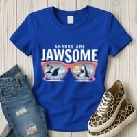 Sharks Are Jawsome Sunglasses Beach Ocean Week Women's T-Shirt thumb 3