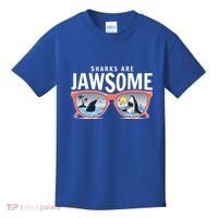Sharks Are Jawsome Sunglasses Beach Ocean Week Kids T-Shirt thumb 0