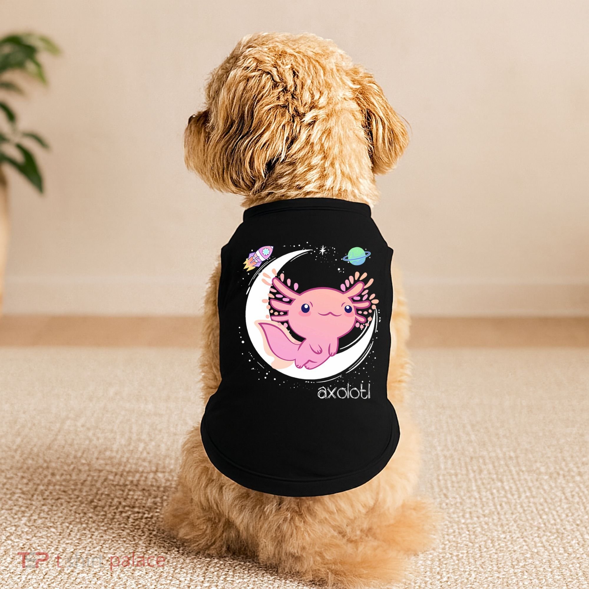 Space Axolotl Kawaii  Pastel Goth  Japan Anime Comic Doggie Tank