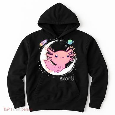 Space Axolotl Kawaii  Pastel Goth  Japan Anime Comic Hoodie