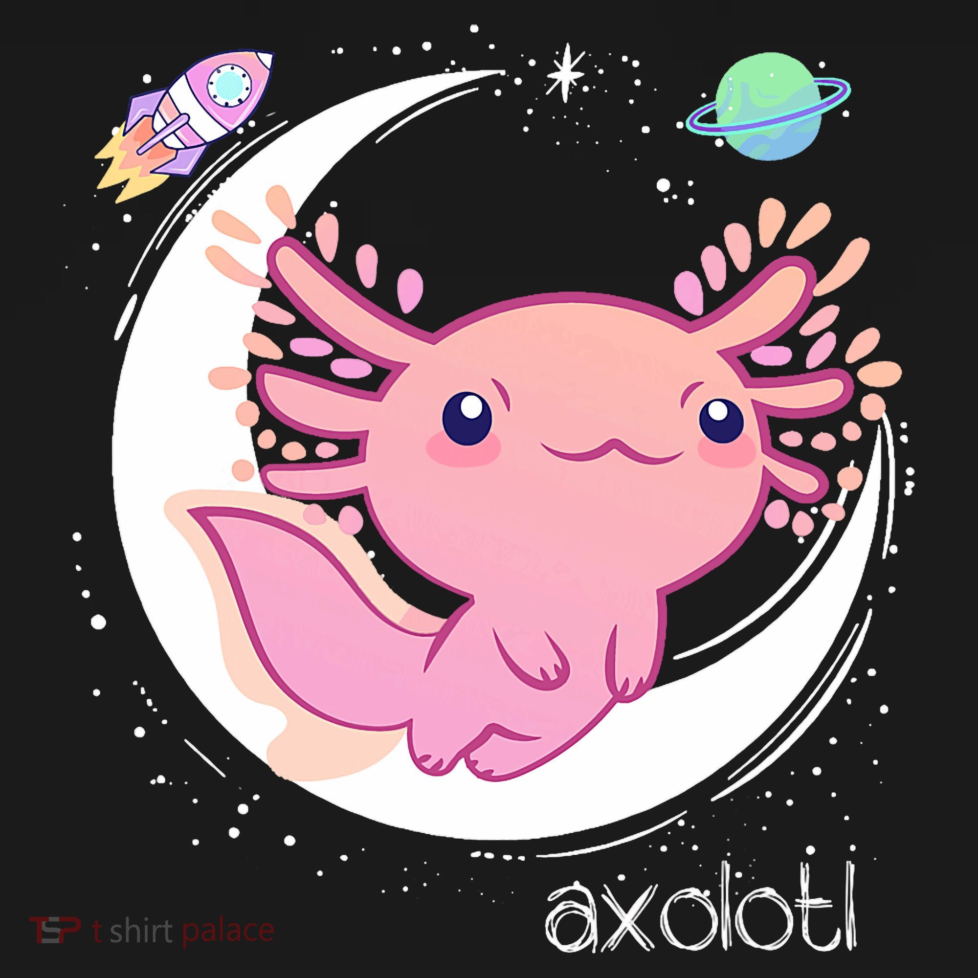 Space Axolotl Kawaii  Pastel Goth  Japan Anime Comic Sweatshirt