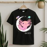 Space Axolotl Kawaii  Pastel Goth  Japan Anime Comic T-Shirt thumb 2